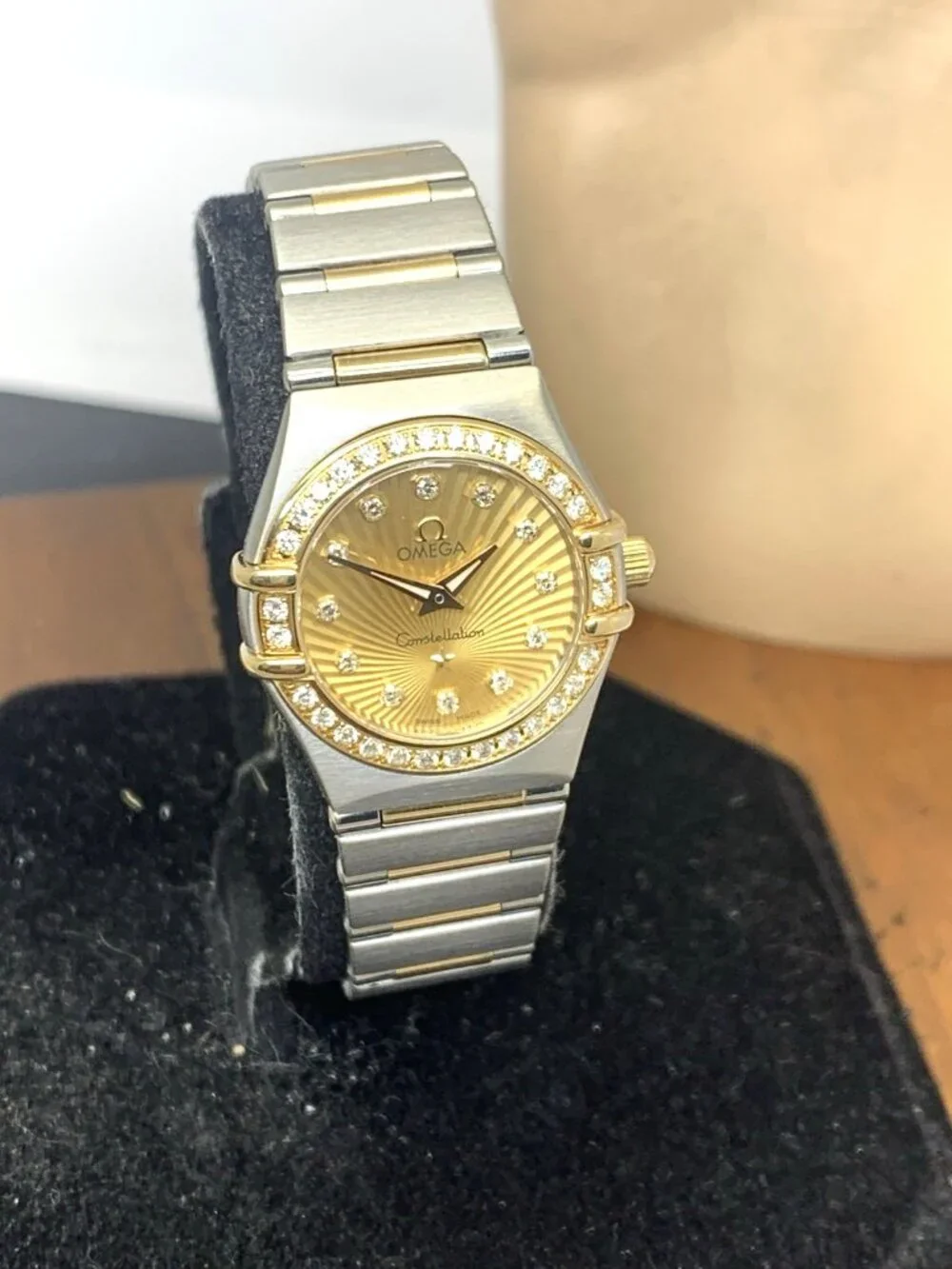 Omega Constellation Women's Watch 160 Years Anniversary Diamond 18K Gold & Steel